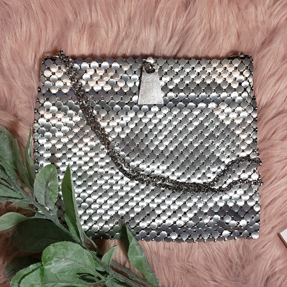 Whiting And Davis Co Mesh Bag Silver